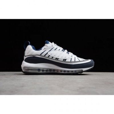 Nike Erkek Air Max 98 Og Beyaz / Mavi / Turuncu / Metal Gümüş Koşu Ayakkabısı Türkiye - B7Z7L4XS